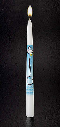 Picture of Emkay I Baptize Thee Baptism Candle
