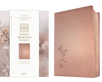 Picture of KJV Every Woman's Bible, Filament Enabled (Leatherlike, Rose Gold, Red Letter)