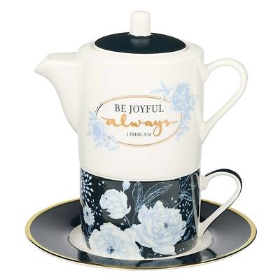 Picture of Tea for One Ceramic Be Joyful Always 1 Thessalonians 5
