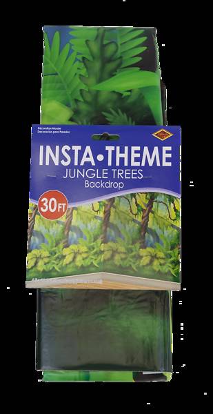 Picture of Vacation Bible School VBS 2021 Rainforest Trees Backdrop 4' x 30"