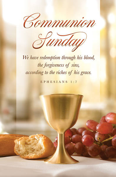 Picture of We have Redemption Communion Bulletin Regular