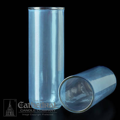 Picture of Cathedral Inserta-Lite 5,6,7-Day Reusable Glass Globe - Light Blue