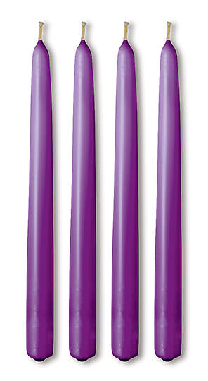 Picture of Advent Candle 12" Taper Purple (set of 4)
