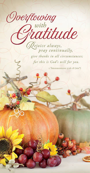 Picture of Overflowing with Gratitude Offering Envelope