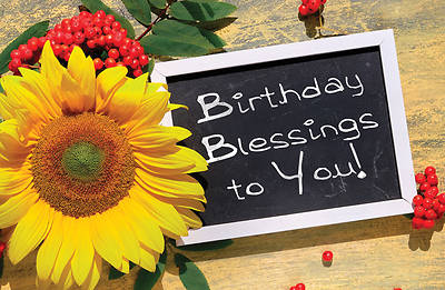 Picture of Adults Birthday Blessings to You Postcard