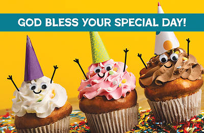 Picture of Adults Birthday God Bless Your Special Day Postcard