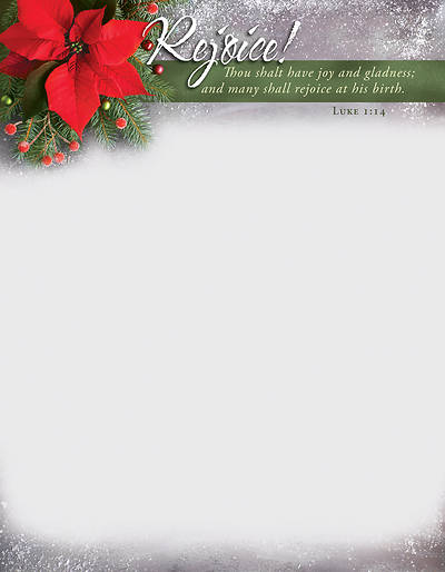 Picture of Rejoice! Christmas Letterhead