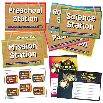 Picture of VBS 2024 Camp Firelight Activity Center Signs & Publicity Pack