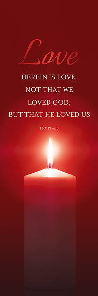 Picture of Love Advent Candle 2' x 6' Banner