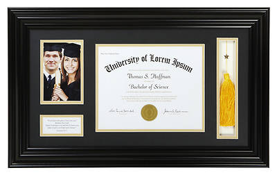 Picture of Graduation Photo Frame - Black