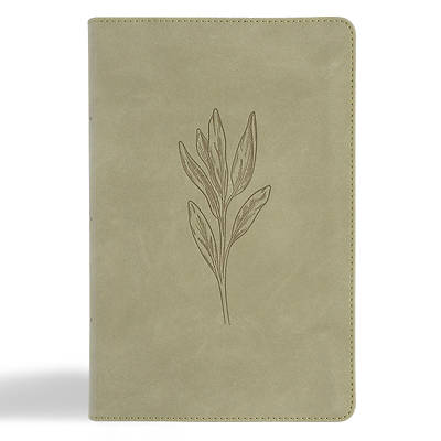 Picture of CSB Large Print Personal Size Reference Bible, Digital Study Edition, Sage Suedesoft Leathertouch, Indexed