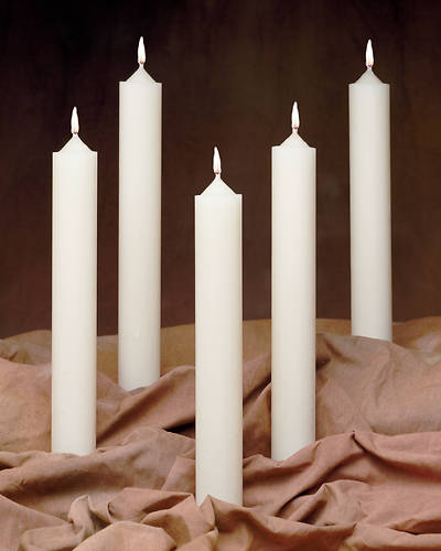 Picture of Emkay 51% Beeswax Altar Candle - 12" x 1-1/4"