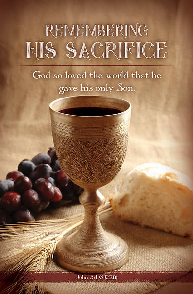 Picture of Remembering His Sacrifice Communion Bulletin