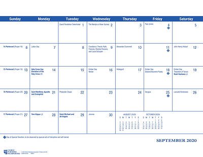 Picture of Parish Wall Calendar 2020-2021