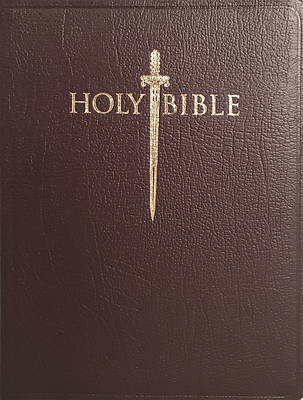 Picture of Kjver Sword Study Bible Giant Print Burgundy Genuine Leather