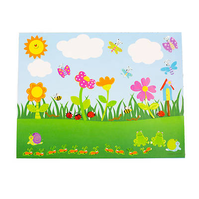 Picture of Vacation Bible School VBS 2022 I've Got This With Jesus Summer Garden Sticker Scene (12 Pk)
