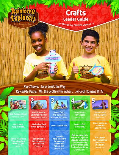 Picture of Vacation Bible School VBS 2021 Rainforest Explorers Craft Leader Guide