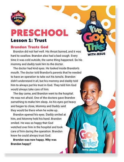 Picture of Vacation Bible School VBS 2022 I've Got This With Jesus Preschool Student Folders