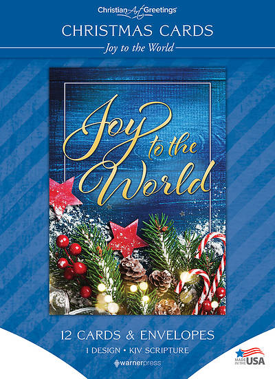 Picture of Christmas Joy to the World Solid Box Card