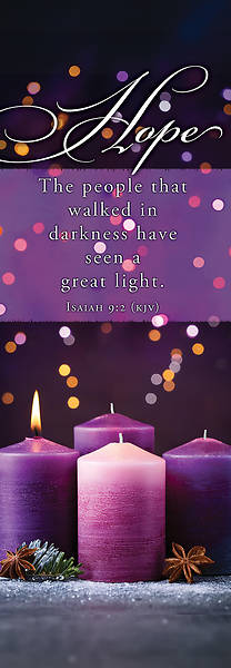 Picture of Banner Hope Great Light Advent 2 x 6 Vinyl