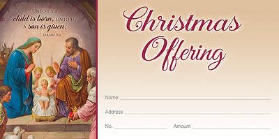 Picture of A Son is Given Offering Envelope Isaiah 9:6