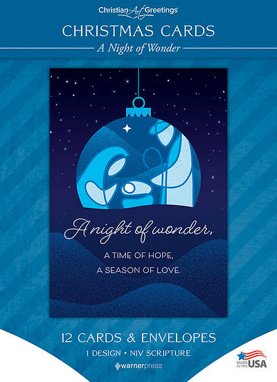 Picture of A Night of Wonder Christmas Solid Box Card