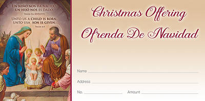 Picture of A Son is Given Bilingual Offering Envelope Isaiah 9:6