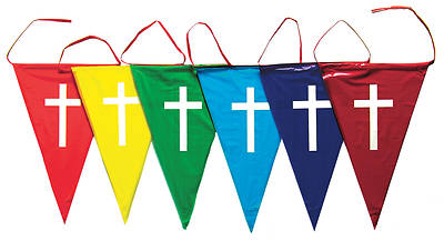 Picture of Vacation Bible School VBS 2022 God's Wonder Lab Rainbow Pennants