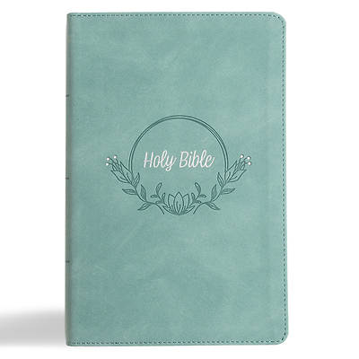 Picture of KJV Large Print Personal Size Reference Bible, Earthen Teal Suedesoft Leathertouch
