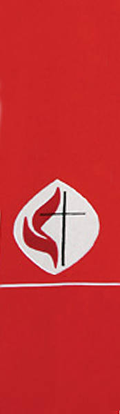 Picture of United Methodist Logo Red Stole