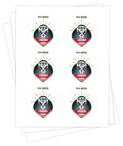 Picture of Vacation Bible School VBS 2021 A New Song The Message in Our Music One Sticker Sheet