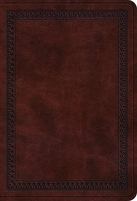 Picture of ESV Value Large Print Compact Bible (Trutone, Mahogany, Border Design)