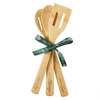 Picture of Spoons Bamboo Blessings Joy Love