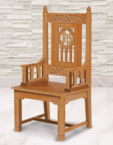 Picture of Florentine Collection Celebrant Chair - Medium Oak Stain