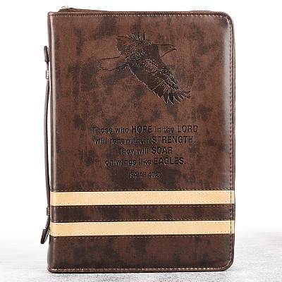 Picture of BIBLE COVER EAGLES BROWN LARGE