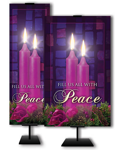 Picture of Fill Us All With Peace Advent 2'x 6' Banner