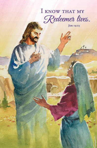 Picture of I Know That My Redeemer Lives Easter Regular Size Bulletin (Pkg of 100)
