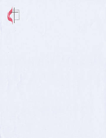 Picture of Cross and Flame Letterhead (Package of 500)