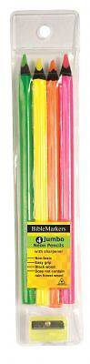 Picture of BIBLE HIGHLIGHTER 4 PACK AND SHARPENER