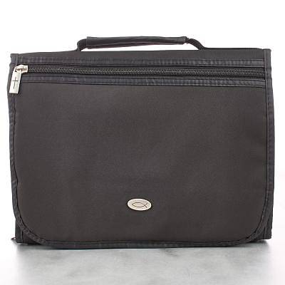 Picture of Bible Cover Tri-Fold Black Extra Large