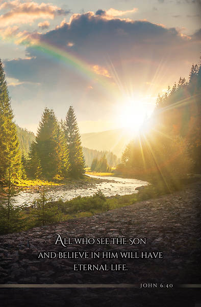 Picture of Funeral All Who See the Son John 6:40 Bulletin Regular
