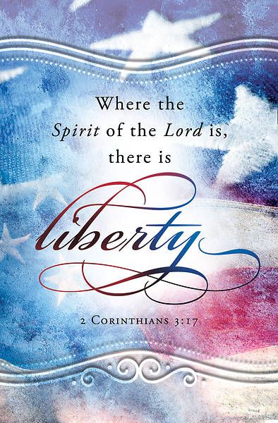 Picture of Patriotic Bulletin Regular 2 Corinthians 3:17