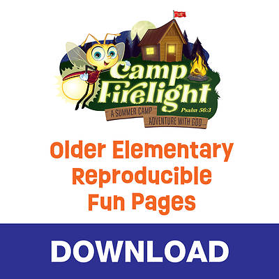 Picture of VBS 2024 Camp Firelight Older Elem Reproducible Fun Pages (Grades 3 & Up) Download