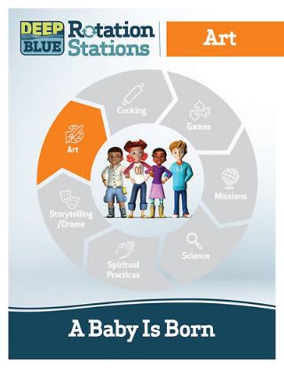 Picture of Deep Blue Rotation Station A Baby Is Born Stations