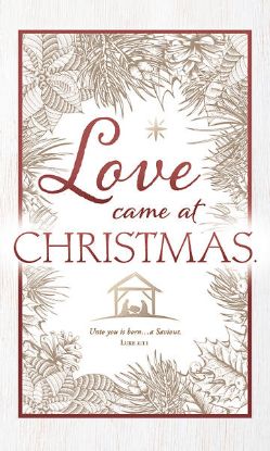 Picture of Love Came at Christmas Banner 3 x 5 Fabric