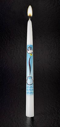 Picture of Emkay I Baptize Thee Baptism Candle
