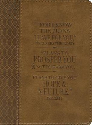 Picture of Brown Lux-Leather Journal Plans Jer 29