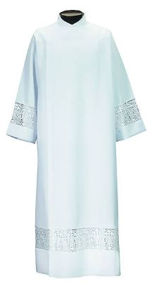 Picture of Women's Wrap Around Style Alb with IHS Lace Insert
