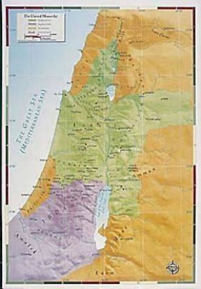 Picture of Abingdon Bible Land Map--The United Monarchy