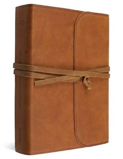 Picture of ESV Journaling Bible, Large Print (Brown, Flap with Strap)